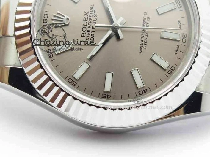 MiroTime 1221 DateJust II 41mm SS BP Maker Best Edition Gray Dial On SS Bracelet SA Trendsetting 3736